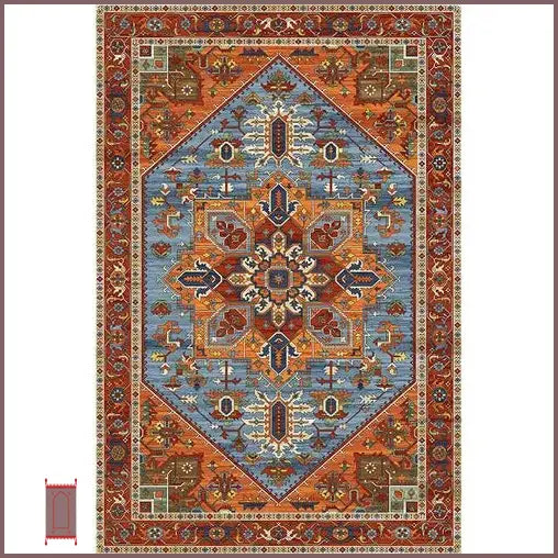 Tapis Orange Vintage