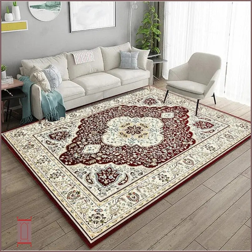 Tapis Salon Vintage Beige